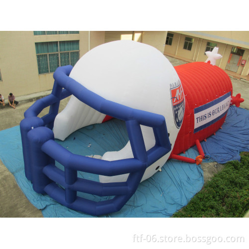2015 new fashioned Inflatable helmet tunnel /inflatable mascot tunnels